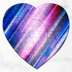 Widescreen Polka Star Space Polkadot Line Light Chevron Waves Circle Jigsaw Puzzle (Heart)