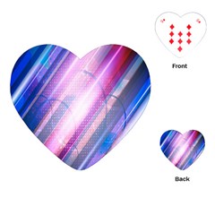 Widescreen Polka Star Space Polkadot Line Light Chevron Waves Circle Playing Cards (Heart) 