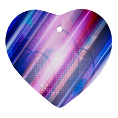 Widescreen Polka Star Space Polkadot Line Light Chevron Waves Circle Heart Ornament (two Sides) by Mariart