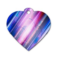 Widescreen Polka Star Space Polkadot Line Light Chevron Waves Circle Dog Tag Heart (One Side)