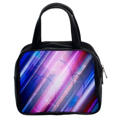 Widescreen Polka Star Space Polkadot Line Light Chevron Waves Circle Classic Handbags (2 Sides) by Mariart