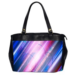 Widescreen Polka Star Space Polkadot Line Light Chevron Waves Circle Office Handbags (2 Sides) 