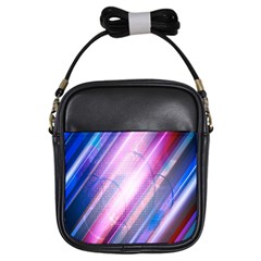 Widescreen Polka Star Space Polkadot Line Light Chevron Waves Circle Girls Sling Bags