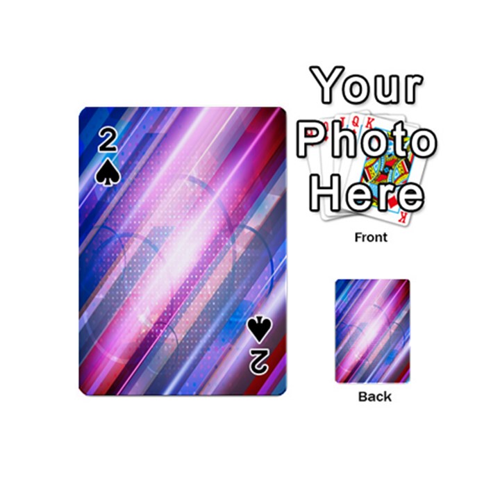 Widescreen Polka Star Space Polkadot Line Light Chevron Waves Circle Playing Cards 54 (Mini) 