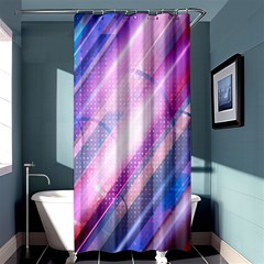 Widescreen Polka Star Space Polkadot Line Light Chevron Waves Circle Shower Curtain 36  X 72  (stall)  by Mariart