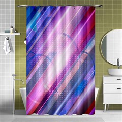 Widescreen Polka Star Space Polkadot Line Light Chevron Waves Circle Shower Curtain 48  X 72  (small)  by Mariart