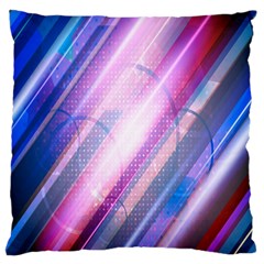 Widescreen Polka Star Space Polkadot Line Light Chevron Waves Circle Large Cushion Case (one Side) by Mariart