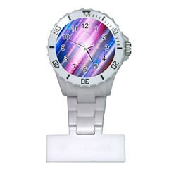 Widescreen Polka Star Space Polkadot Line Light Chevron Waves Circle Plastic Nurses Watch