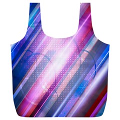 Widescreen Polka Star Space Polkadot Line Light Chevron Waves Circle Full Print Recycle Bags (L) 