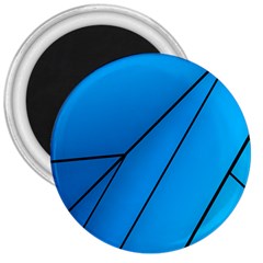 Technical Line Blue Black 3  Magnets