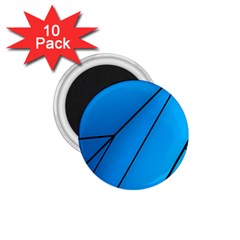 Technical Line Blue Black 1 75  Magnets (10 Pack) 