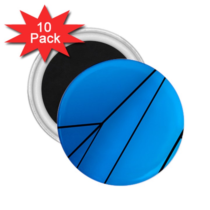 Technical Line Blue Black 2.25  Magnets (10 pack) 