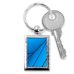 Technical Line Blue Black Key Chains (rectangle) 