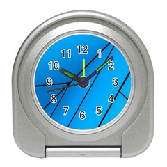 Technical Line Blue Black Travel Alarm Clocks