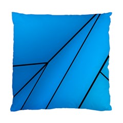 Technical Line Blue Black Standard Cushion Case (two Sides)