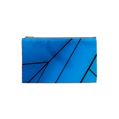 Technical Line Blue Black Cosmetic Bag (small) 