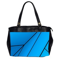 Technical Line Blue Black Office Handbags (2 Sides)  by Mariart