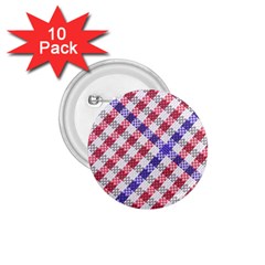 Webbing Wicker Art Red Bluw White 1 75  Buttons (10 Pack)