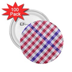 Webbing Wicker Art Red Bluw White 2 25  Buttons (100 Pack)  by Mariart