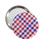 Webbing Wicker Art Red Bluw White 2.25  Handbag Mirrors Front