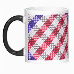 Webbing Wicker Art Red Bluw White Morph Mugs by Mariart