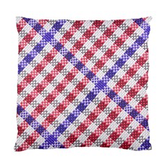 Webbing Wicker Art Red Bluw White Standard Cushion Case (one Side) by Mariart