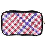 Webbing Wicker Art Red Bluw White Toiletries Bags Front