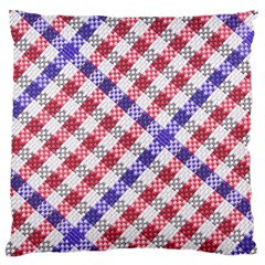 Webbing Wicker Art Red Bluw White Standard Flano Cushion Case (one Side) by Mariart