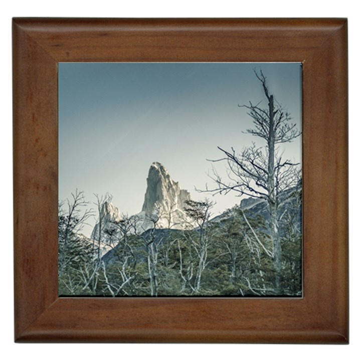 Fitz Roy Mountain, El Chalten Patagonia   Argentina Framed Tiles