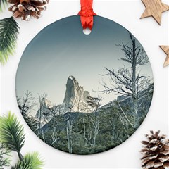 Fitz Roy Mountain, El Chalten Patagonia   Argentina Ornament (round) by dflcprints