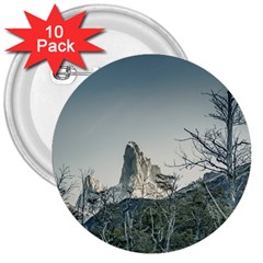 Fitz Roy Mountain, El Chalten Patagonia   Argentina 3  Buttons (10 Pack)  by dflcprints