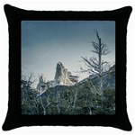 Fitz Roy Mountain, El Chalten Patagonia   Argentina Throw Pillow Case (Black) Front