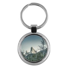 Fitz Roy Mountain, El Chalten Patagonia   Argentina Key Chains (round)  by dflcprints