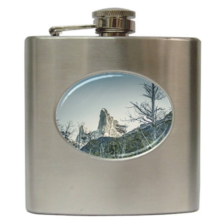 Fitz Roy Mountain, El Chalten Patagonia   Argentina Hip Flask (6 oz)