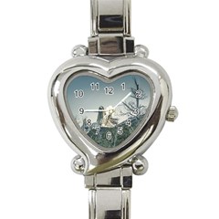 Fitz Roy Mountain, El Chalten Patagonia   Argentina Heart Italian Charm Watch by dflcprints