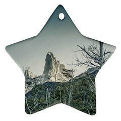 Fitz Roy Mountain, El Chalten Patagonia   Argentina Star Ornament (two Sides) by dflcprints