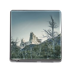 Fitz Roy Mountain, El Chalten Patagonia   Argentina Memory Card Reader (square) by dflcprints