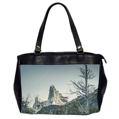 Fitz Roy Mountain, El Chalten Patagonia   Argentina Office Handbags (2 Sides)  by dflcprints