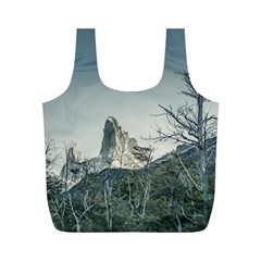 Fitz Roy Mountain, El Chalten Patagonia   Argentina Full Print Recycle Bags (m)  by dflcprints