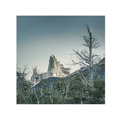 Fitz Roy Mountain, El Chalten Patagonia   Argentina Small Satin Scarf (square)  by dflcprints