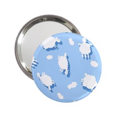 Vector Sheep Clouds Background 2 25  Handbag Mirrors by Nexatart