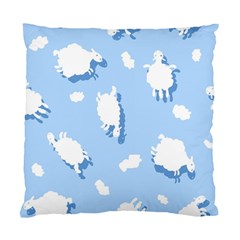 Vector Sheep Clouds Background Standard Cushion Case (one Side) by Nexatart