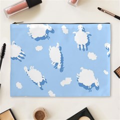 Vector Sheep Clouds Background Cosmetic Bag (xl)