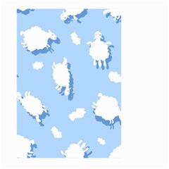 Vector Sheep Clouds Background Large Garden Flag (two Sides) by Nexatart