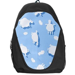 Vector Sheep Clouds Background Backpack Bag