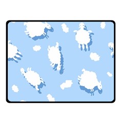 Vector Sheep Clouds Background Double Sided Fleece Blanket (small)  by Nexatart