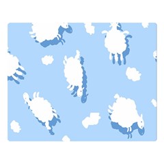 Vector Sheep Clouds Background Double Sided Flano Blanket (large)  by Nexatart