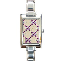 Pattern Background Vector Seamless Rectangle Italian Charm Watch by Nexatart