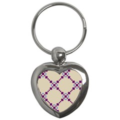 Pattern Background Vector Seamless Key Chains (heart)  by Nexatart