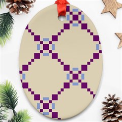 Pattern Background Vector Seamless Oval Ornament (two Sides)